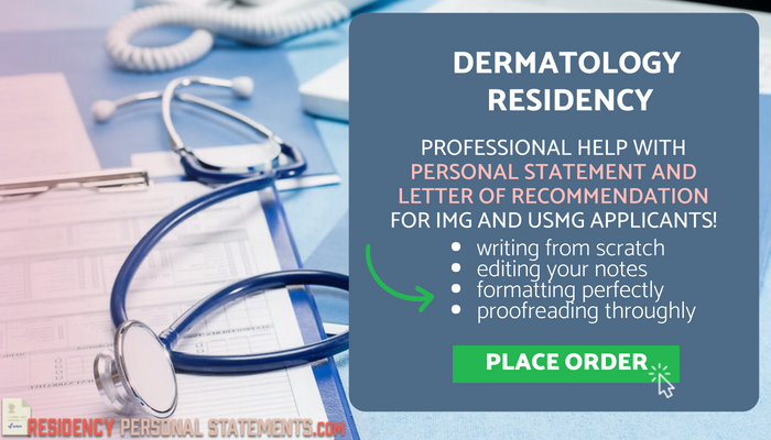 personal statement examples dermatology