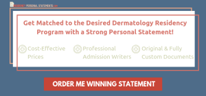 dermatology residency personal statement examples