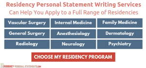 residency writing application